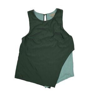 Bordeaux Blouse Small Green Sleeveless Tank Top Casual Summer
